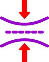 icono de vector de elasticidad