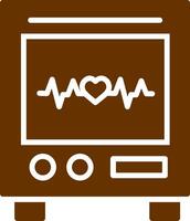 Heart Rate Machine Vector Icon