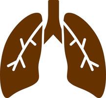 icono de vector de pulmones