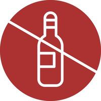 No Drinking Vector Icon