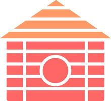 Wood Cabin Vector Icon