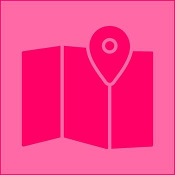 icono de vector de mapa