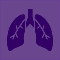 icono de vector de pulmones