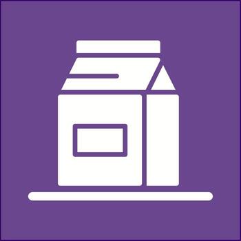 icono de vector de botella de leche