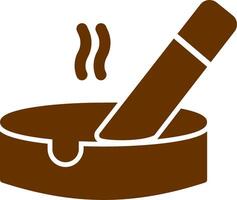 Ashtray Vector Icon