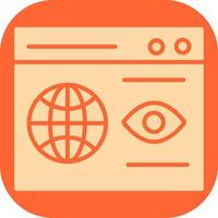 Web Visibility Vector Icon