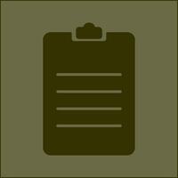 Clipboard Vector Icon