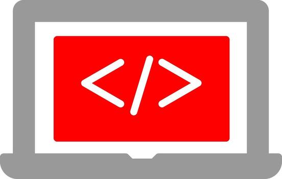 Coding Computer Vector Icon