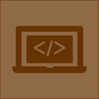 Coding Computer Vector Icon