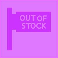 fuera de stock vector icono