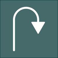 Arrow Pointing Down Vector Icon
