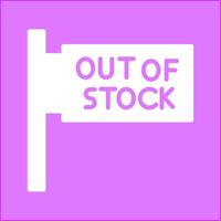 Out of Stock Vector Icon