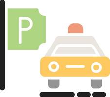 Taxi Stand Vector Icon