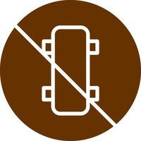 No Skating Vector Icon