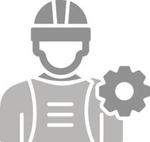 industria trabajador yo vector icono