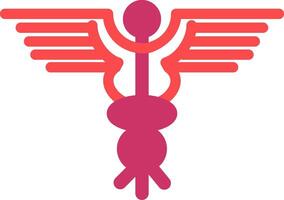 icono de vector de caduceo