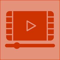 vídeo y animación vector icono