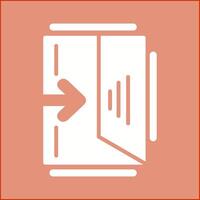 Exit Sign Vector Icon