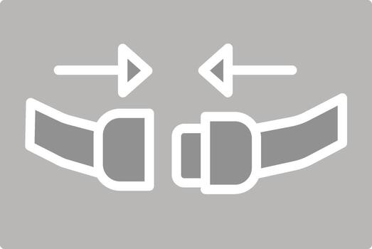 icono de vector de cinturón de seguridad