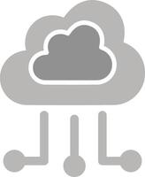 icono de vector de nube