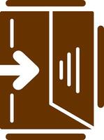 Exit Sign Vector Icon