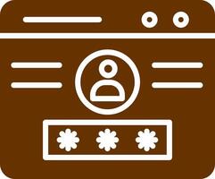 Web login Vector Icon