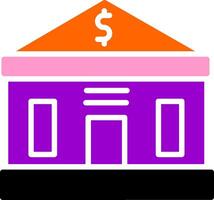 Bank Building Vector Icon