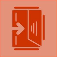 Exit Sign Vector Icon