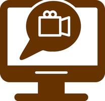 Video Communication Vector Icon