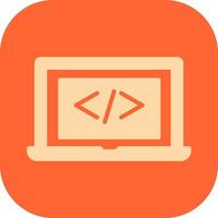 Coding Computer Vector Icon