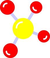 icono de vector de molécula