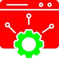 icono de vector de configuración web