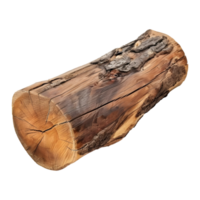 ai generado 3d representación de un grande madera pedazo de un árbol en transparente antecedentes - ai generado png