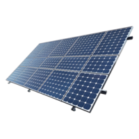 AI generated 3D Rendering of a Solar Panel on Transparent Background - Ai Generated png