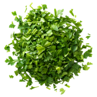 AI generated 3D Rendering of a Chopped Parsley on Transparent Background - Ai Generated png