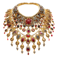 AI generated 3D Rendering of a Indian Traditional Jewelry on Transparent Background - Ai Generated png