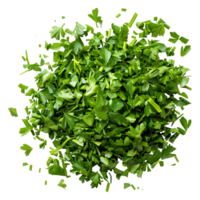 AI generated 3D Rendering of a Chopped Parsley on Transparent Background - Ai Generated png