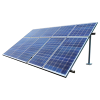 AI generated 3D Rendering of a Solar Panel on Transparent Background - Ai Generated png