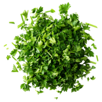 AI generated 3D Rendering of a Chopped Parsley on Transparent Background - Ai Generated png