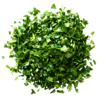 AI generated 3D Rendering of a Chopped Parsley on Transparent Background - Ai Generated png