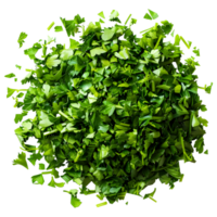 AI generated 3D Rendering of a Chopped Parsley on Transparent Background - Ai Generated png