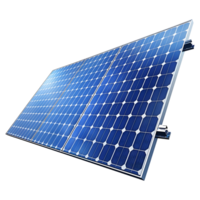 AI generated 3D Rendering of a Solar Panel on Transparent Background - Ai Generated png