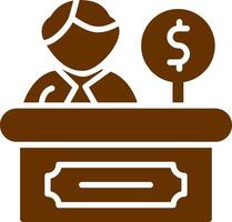 Cashier Vector Icon