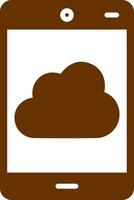 icono de vector de nube