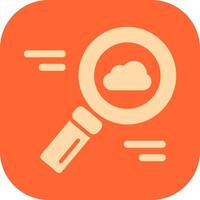 Cloud Magnifier Vector Icon