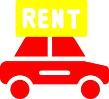 Rent a Car Vector Icon