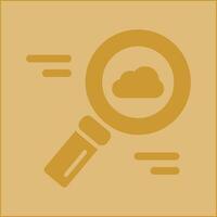 Cloud Magnifier Vector Icon