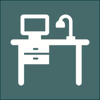 Working Desk Vector Icon