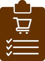 Shopping List Vector Icon