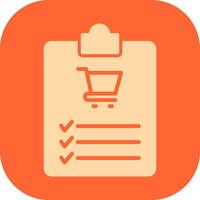 Shopping List Vector Icon